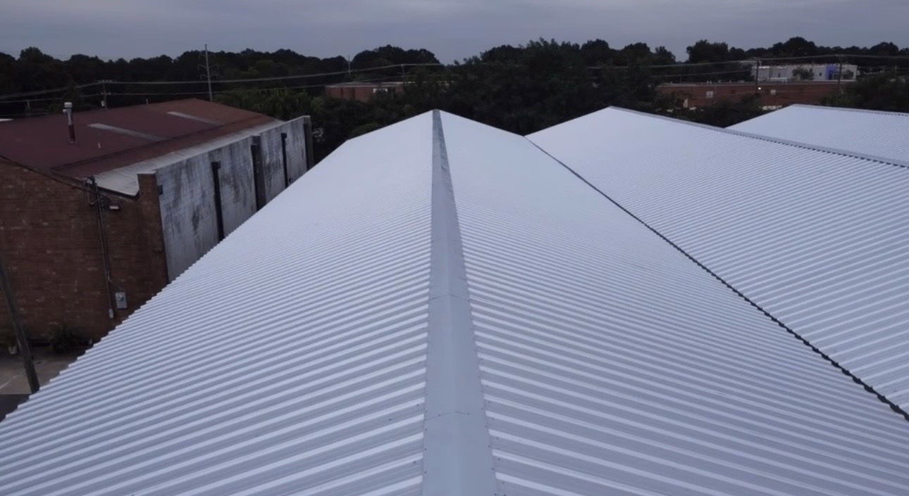 Roof close-up showing flashing detail